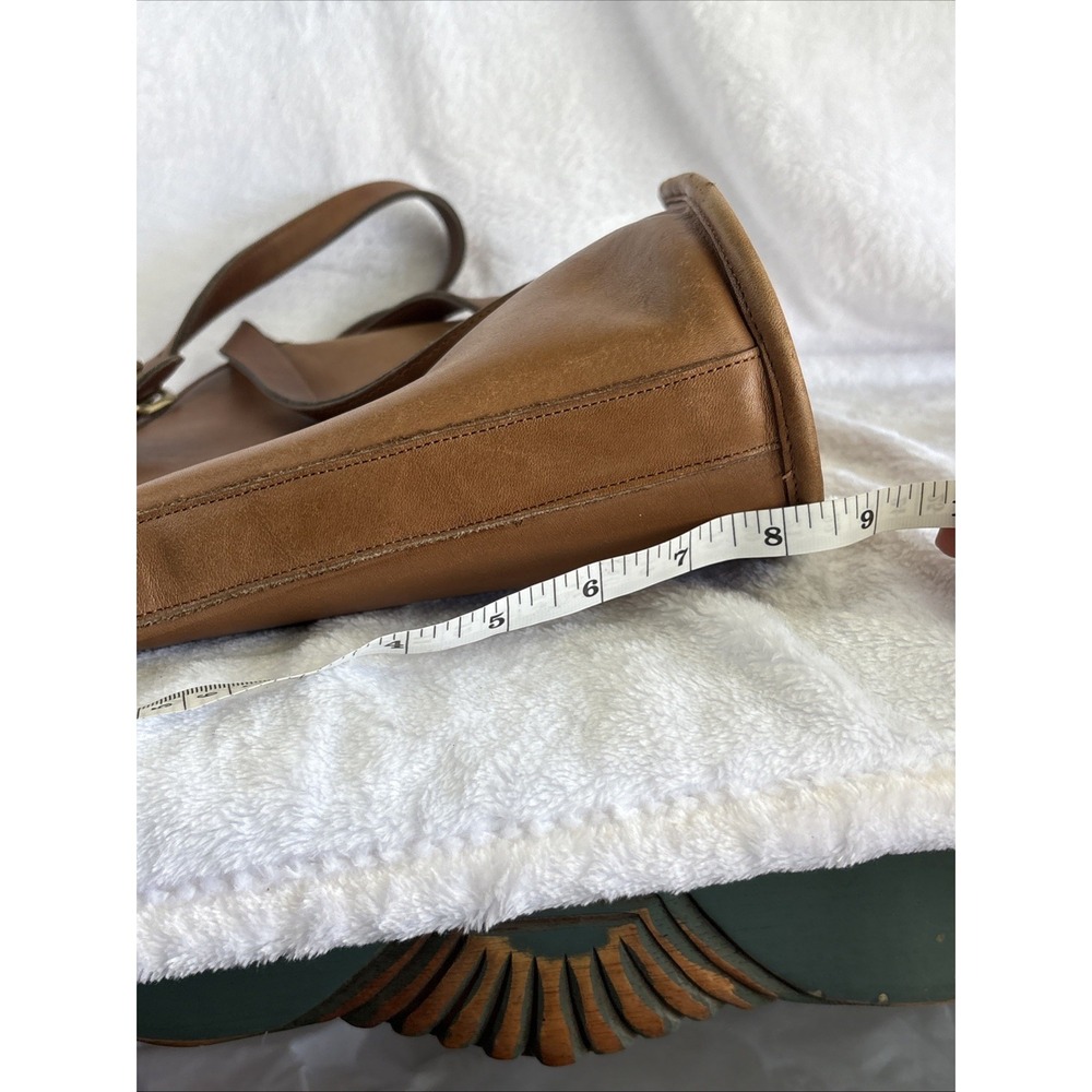 Vintage COACH Nottingham Binocular Crossbody Bag Tabac British Tan Leather USA - Picture 16 of 16